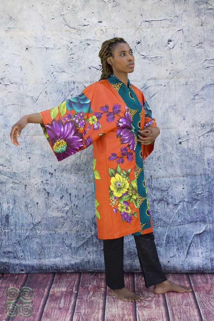 African print Kimonos from Emerald & Wax