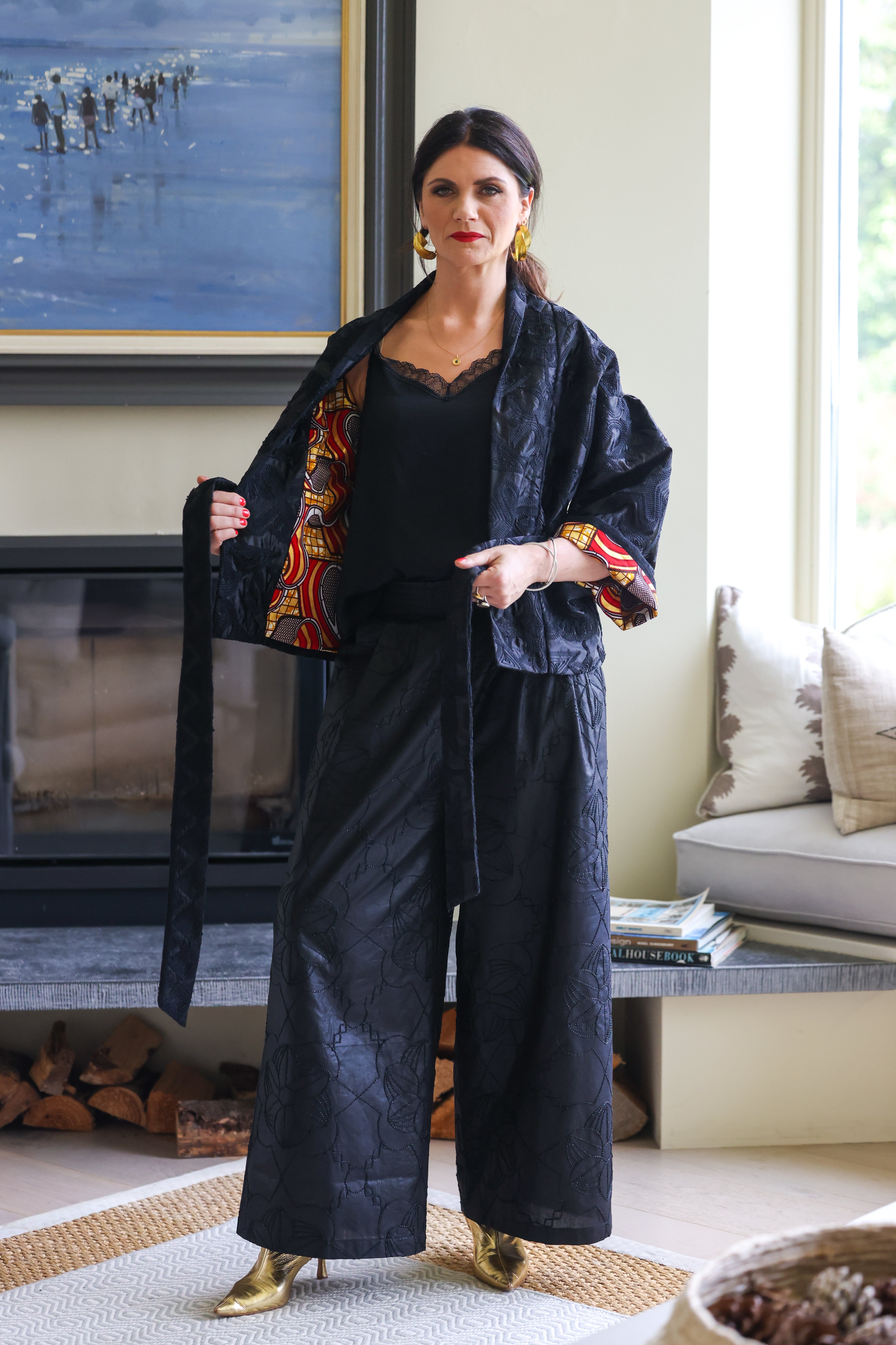 Rune Embroidered Trousers
