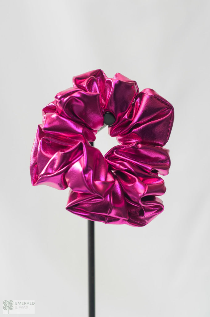 Disco Fever Scrunchies Metallic Violet / Medium Accessories