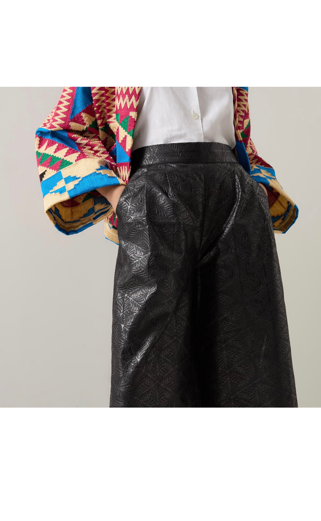 Onyx Embossed Trousers