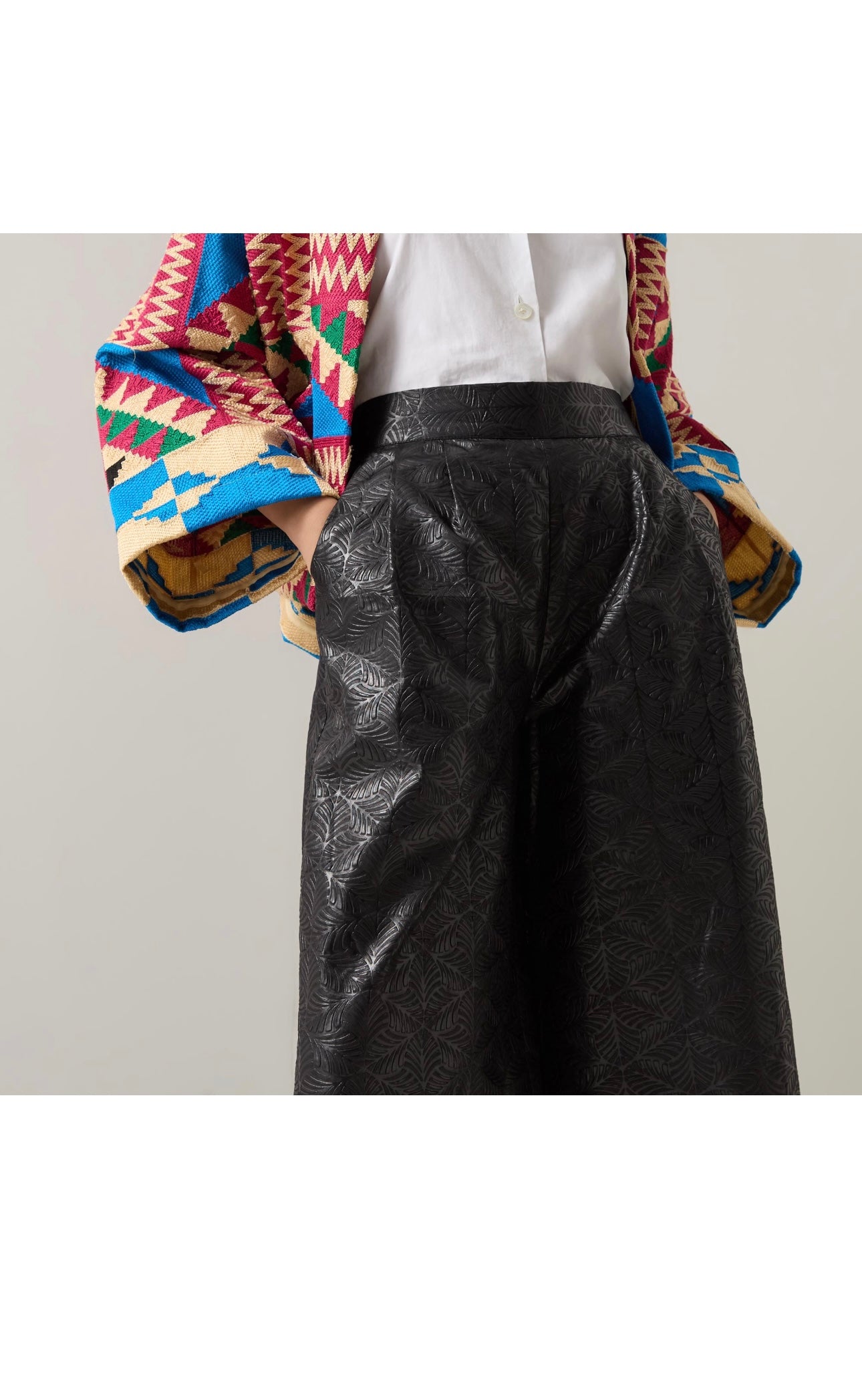 Onyx Embossed Trousers
